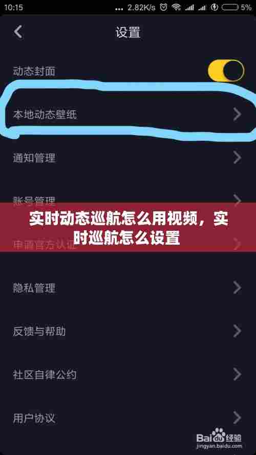 实时动态巡航怎么用视频,实时巡航怎么设置