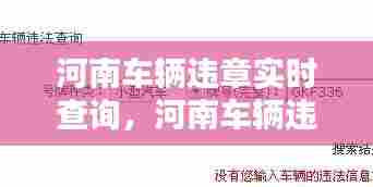 河南车辆违章实时查询，河南车辆违章查询在线查询 