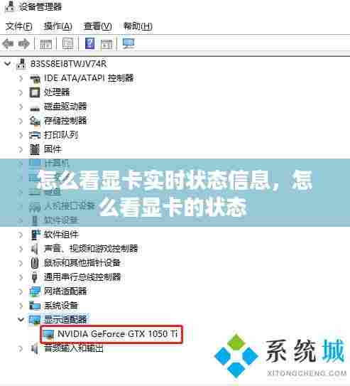 怎么看显卡实时状态信息，怎么看显卡的状态 