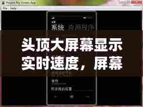 头顶大屏幕显示实时速度,屏幕上的时速