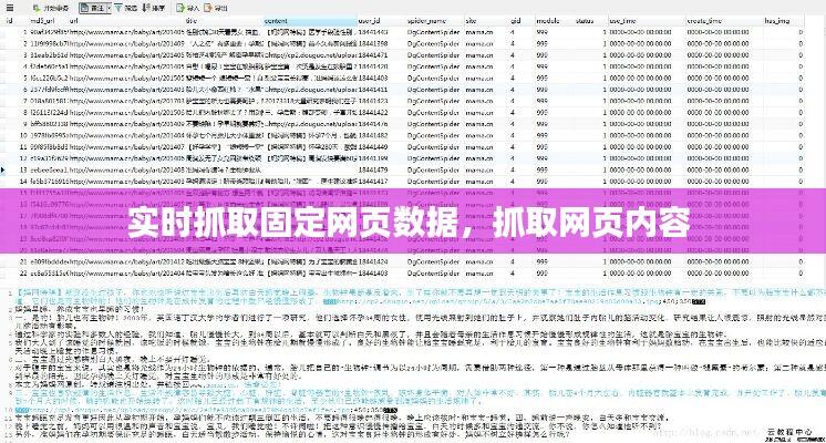 实时抓取固定网页数据，抓取网页内容 