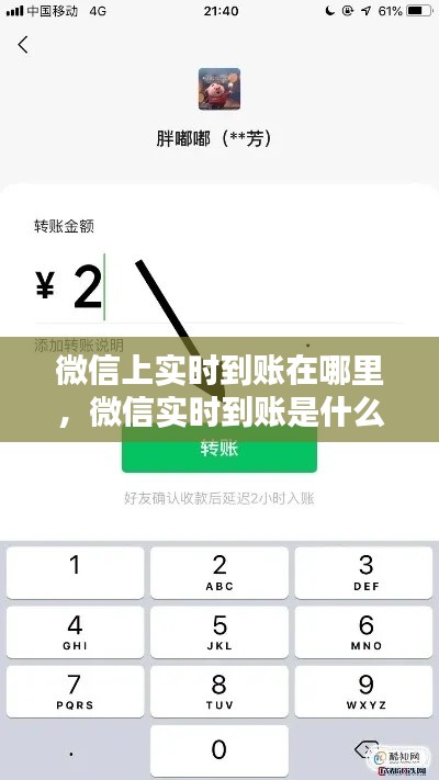 微信上实时到账在哪里,微信实时到账是什么