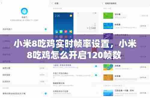小米8吃鸡实时帧率设置,小米8吃鸡怎么开启120帧数