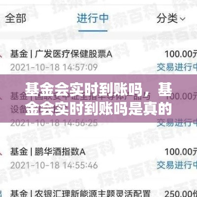 基金会实时到账吗,基金会实时到账吗是真的吗