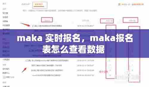 maka 实时报名,maka报名表怎么查看数据