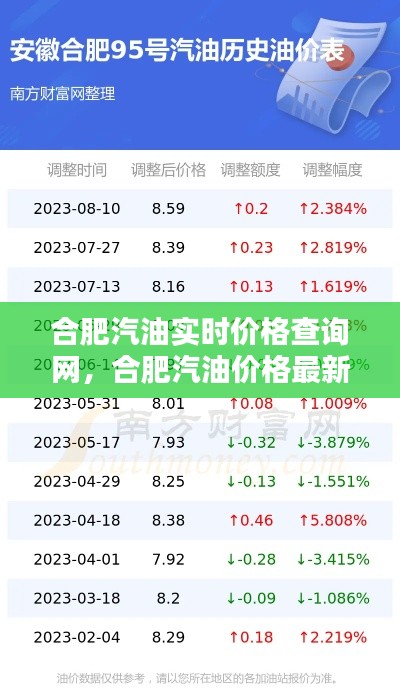 合肥汽油实时价格查询网,合肥汽油价格最新调整最新消息
