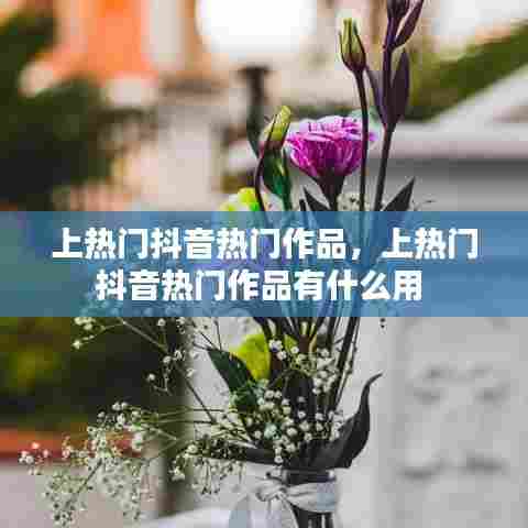 上热门抖音热门作品,上热门抖音热门作品有什么用