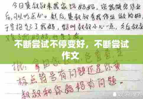 不断尝试不停变好，不断尝试作文 