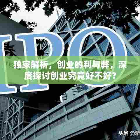 独家解析,创业的利与弊,深度探讨创业究竟好不好?