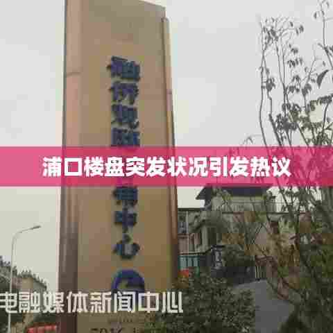 浦口楼盘突发状况引发热议