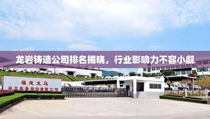 龙岩铸造公司排名揭晓,行业影响力不容小觑