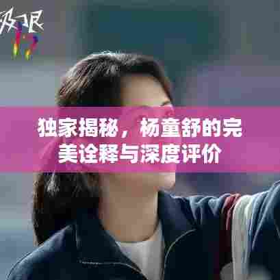 独家揭秘,杨童舒的完美诠释与深度评价