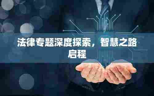 法律专题深度探索，智慧之路启程