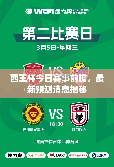 西王杯今日赛事前瞻，最新预测消息揭秘