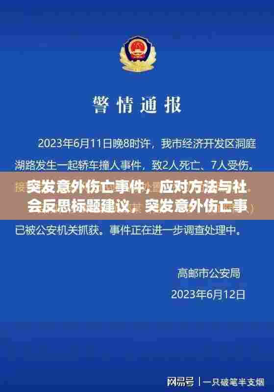 突发意外伤亡事件，应对方法与社会反思标题建议，突发意外伤亡事件如何应对与反思？以上标题符合百度收录标准且吸引人眼球。