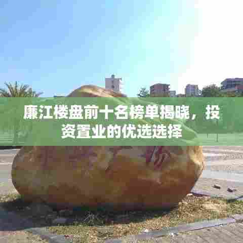 廉江楼盘前十名榜单揭晓,投资置业的优选选择